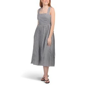 Timeless Checked Long Dress