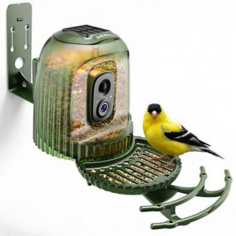 Coolfly x HiXX - 4MP Smart Bird Camera with Solar Night Light and Rotating Tray - 2.5K HD