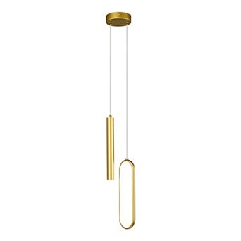 ZLAIQB 4.72" 2-Light Modern Height Adjustable LED Pendant Light
