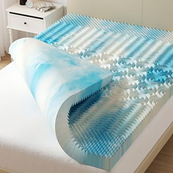 YIORTWO 3 Inch Memory Foam Mattress Topper Cooling Gel Medium Soft