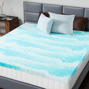 YIORTWO 3 Inch Memory Foam Mattress Topper Cooling Gel Pressure Relief