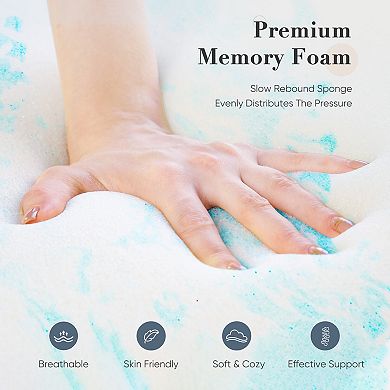 YIORTWO 3 Inch Memory Foam Mattress Topper Cooling Gel Pressure Relief
