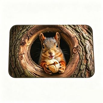 Tree Hole Cat Floor Mat 3D Realistic Pet Decor Rug