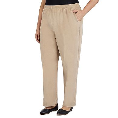 Plus Size Alfred Dunner Corduroy Elastic Waist Pants