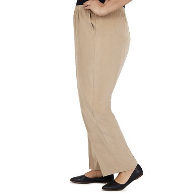 Plus Size Alfred Dunner Corduroy Elastic Waist Pants