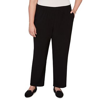 Plus Size Alfred Dunner Soft Crepe Pull-On Short Length Pants