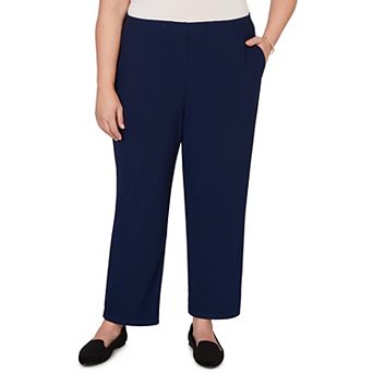 Plus Size Alfred Dunner Soft Crepe Pull-On Short Length Pants