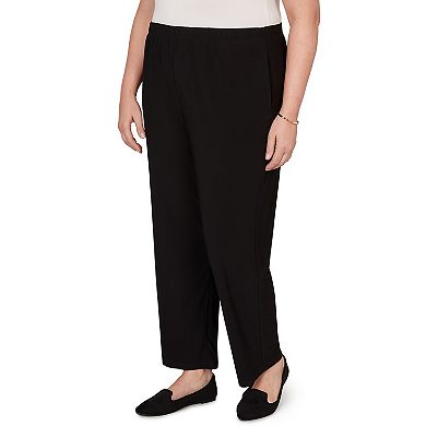 Plus Size Alfred Dunner Soft Crepe Pull-On Pants