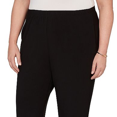 Plus Size Alfred Dunner Soft Crepe Pull-On Pants