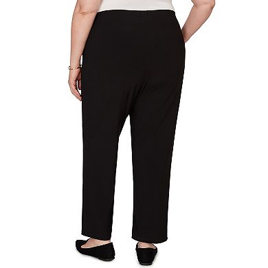 Plus Size Alfred Dunner Soft Crepe Pull-On Pants