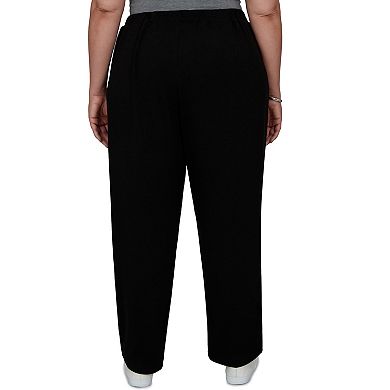 Plus Size Alfred Dunner Brushed Heather Pull-On Pants