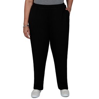 Plus Size Alfred Dunner Brushed Heather Pull-On Pants