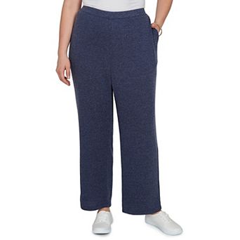 Plus Size Alfred Dunner Brushed Heather Pull-On Pants