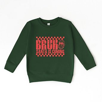 Bruh Santa is Coming - Youth Graphic Sweatshirt