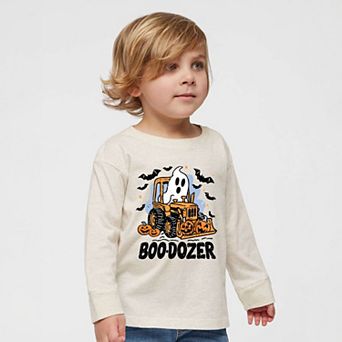 Boodozer Pumpkins - Toddler Long Sleeve Graphic Tee