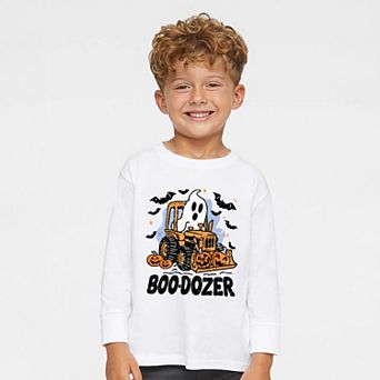 Boodozer Pumpkins - Toddler Long Sleeve Graphic Tee