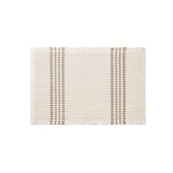 Madison Park Millstreet Stripe Waffle Bath Rug