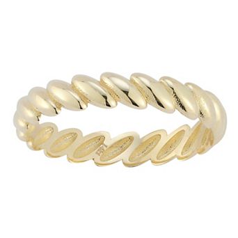 LUMINOR GOLD 14k Gold Straight Shank Half-Round Band Ring