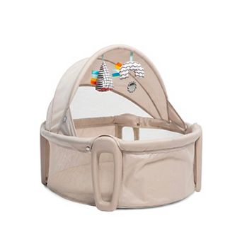 Boppy Cozy Cabana Portable Bassinet with Canopy & Breathable Mesh Walls