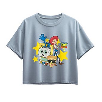 Girls 7-16 Disney / Pixar's Toy Story 5 Smarty Pants, Pizza with Sunglasses & Jessie Boxy Tee