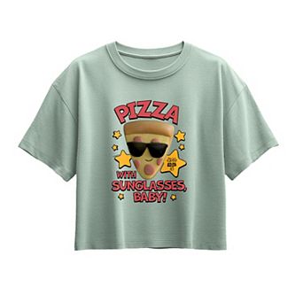 Girls 7-16 Disney / Pixar's Toy Story 5 "Pizza with Sunglasses, Baby!" Boxy Tee