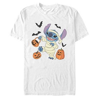 Men's Disney's Stitch Trick Or Treating Halloween Graphic Tee