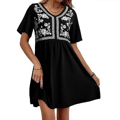 flowy western dress Women's Vintage Pastoral Flower Long Dress Sexy V-Neck Long Sleeve Western  Dress Fall Casual Maxi Dress,Green,S at Amazon Women's Clothing store