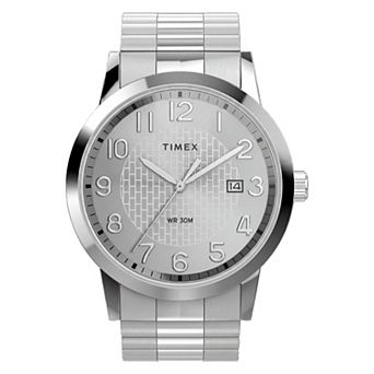 Timex® Main Street Men's 38mm Stainless Steel Expansion Band Watch - TW2Y93100