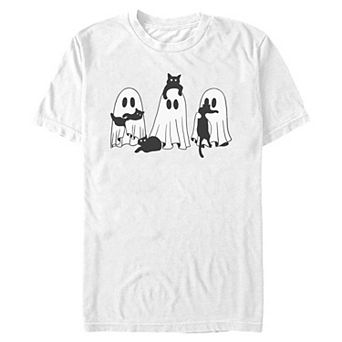 Men's Ghosts & Cats Halloween Graphic Tee