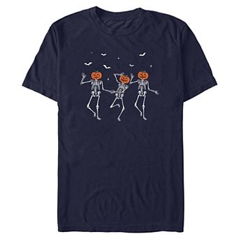 Men's Skeletons Dancing Halloween Graphic Tee