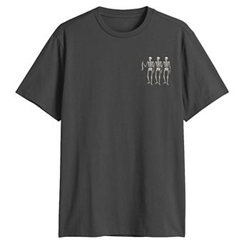 Men's Skeletons We've Got Your Back Halloween Graphic Tee