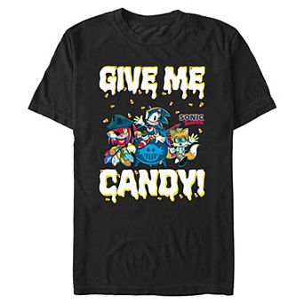 Men's Sonic the Hedgehog Give Me Candy Halloween Graphic Tee