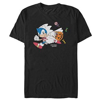 Men's Sonic the Hedgehog Trick Or Treating Halloween Graphic Tee