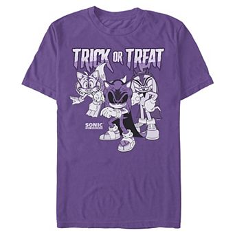Men's Sonic The Hedgehog Trick Or Treat Halloween Graphic Tee