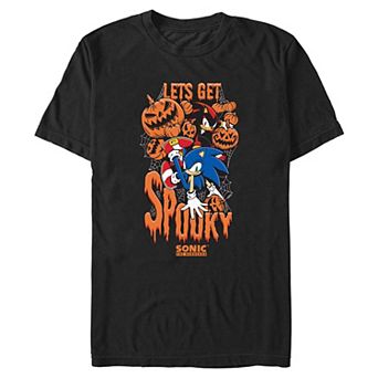 Men's Sonic Let's Get Spooky Halloween Graphic Tee