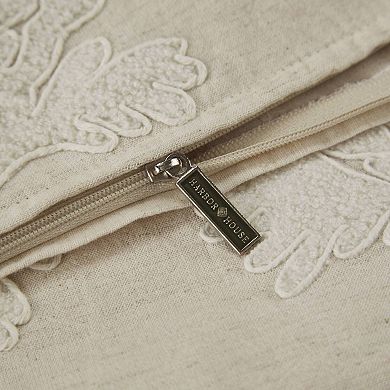 Harbor House Camila Embroidered Cotton Blend Pillow Cover