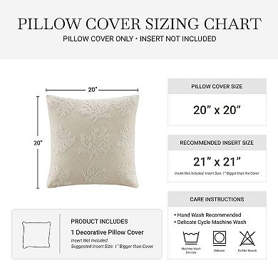 Harbor House Camila Embroidered Cotton Blend Pillow Cover