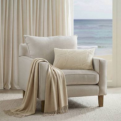 Harbor House Lily Starfish Embroidered Cotton Blend Pillow Cover