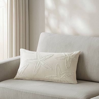 Harbor House Lily Starfish Embroidered Cotton Blend Pillow Cover