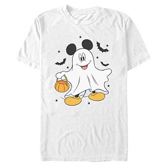 Men's Disney's Mickey Mouse Ghost Halloween Graphic Tee