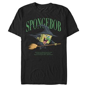 Men's Nickelodeon SpongeBob Spooky Witch Halloween Graphic Tee