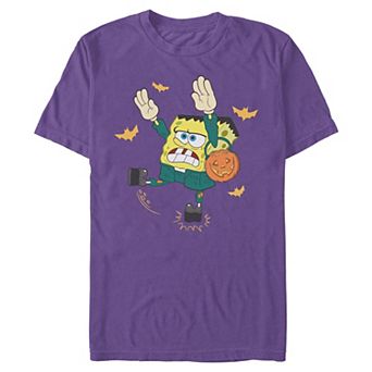 Men's Nickelodeon SpongeBob Frankenstein Costume Halloween Graphic Tee