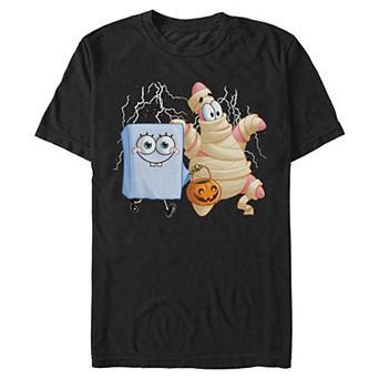 Men's Nickelodeon SpongeBob And Patrick Trick Or Treaters Halloween Graphic Tee