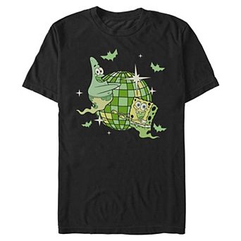 Men's Nickelodeon SpongeBob And Patrick Disco Ghosts Halloween Graphic Tee