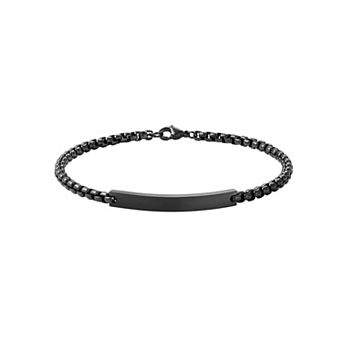 Men's Adornia Tarnish Resistant Blackened Stainless Steel ID Bracelet