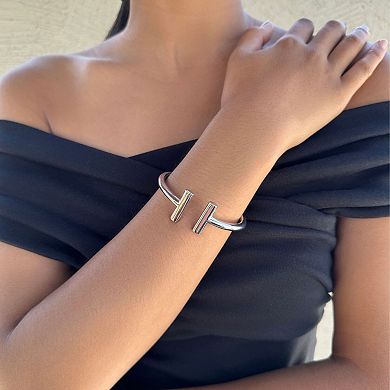 Adornia Silver Tone Cuff Bracelet