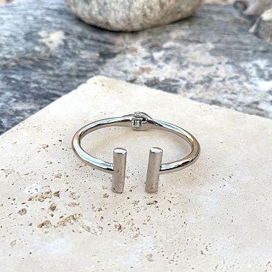Adornia Silver Tone Cuff Bracelet