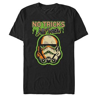 Men's Star Wars Stormtrooper No Tricks All Treats Halloween Graphic Tee