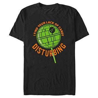 Men's Star Wars I Find Your Lack Of Candy Disturbing Halloween Graphic Tee