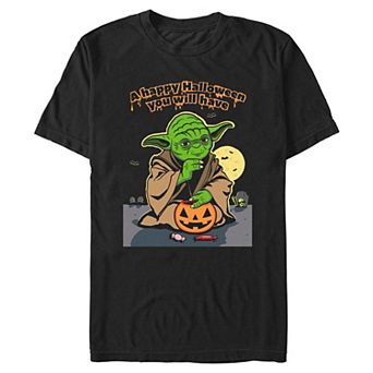 Men's Star Wars Yoda Happy Halloween Graphic Tee